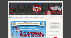 Desktop Screenshot of cordeliafire.com